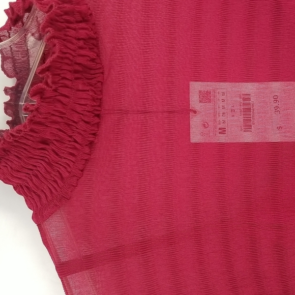 Zara Cranberry Dropped Waist Sheer Overlay Dress with Slip - Picture 4 of 13